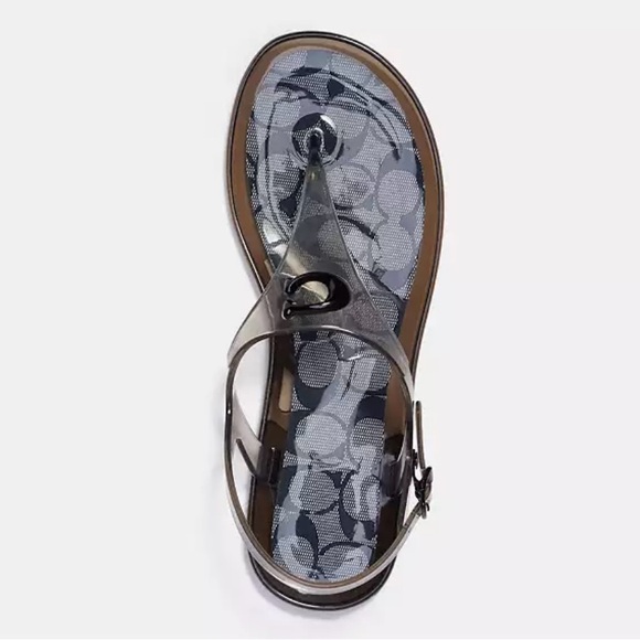 COACH Women's Natalee Jelly Thong Sandals Size 9 - Picture 1 of 14
